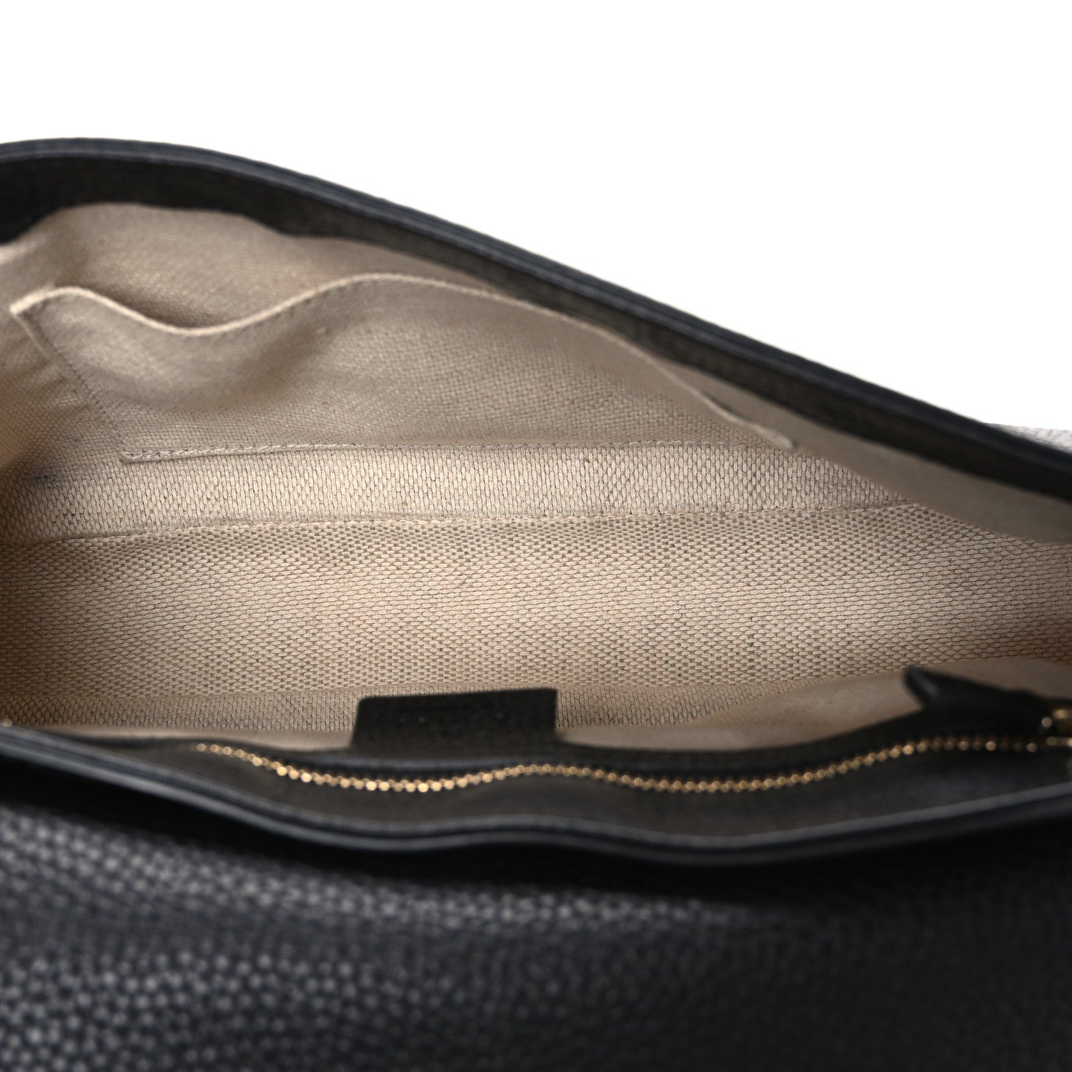 Gucci Pebbled Calfskin Medium Soho Flap Crossbody Black