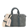 Louis Vuitton Monogram Washed Denim Keepall Bandouliere 25