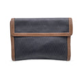 CHRISTIAN DIOR  Grey Logo Canvas Large Clutch Portfolio