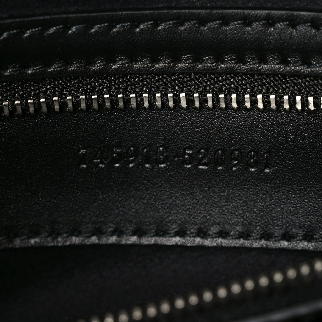 Gucci Calfskin Petite GG Small Tote Bag Black