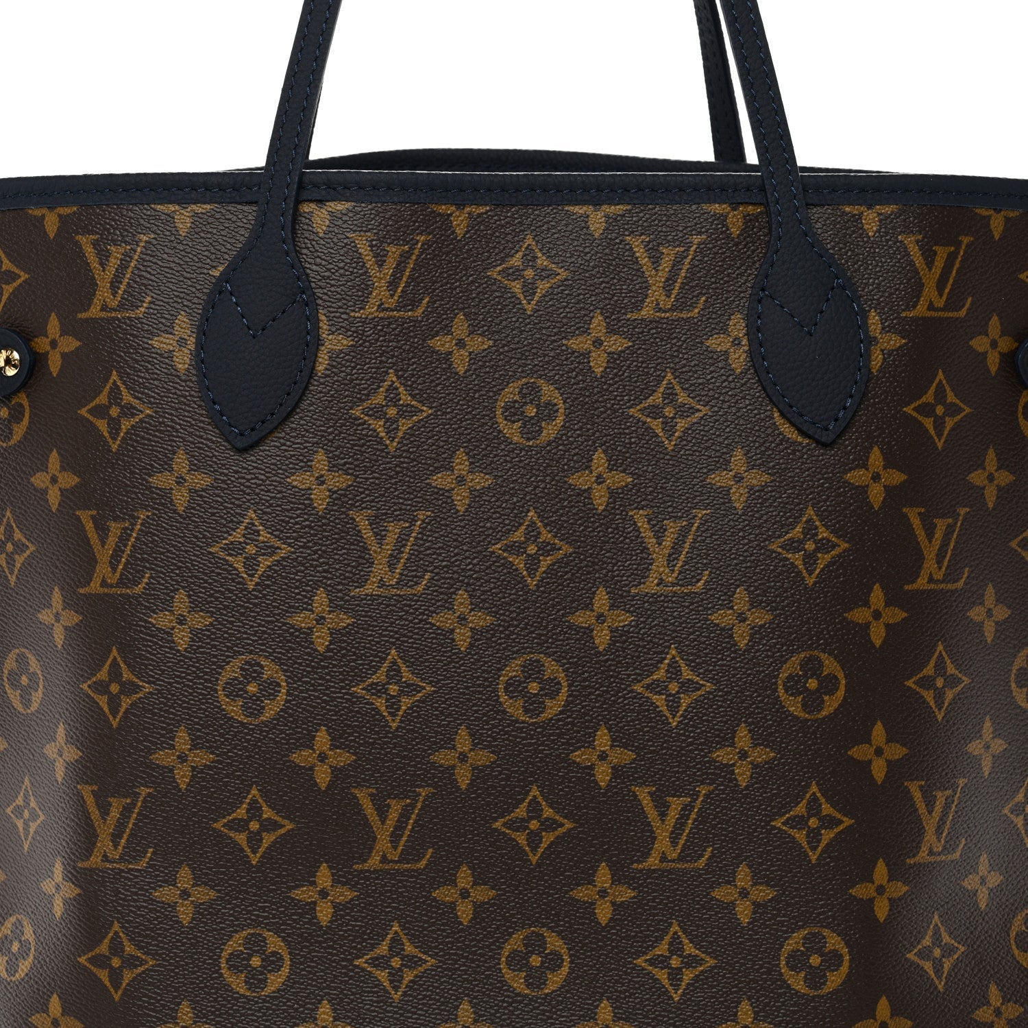 Louis Vuitton Monogram Calfskin Neo Neverfull Inside Out MM Navy