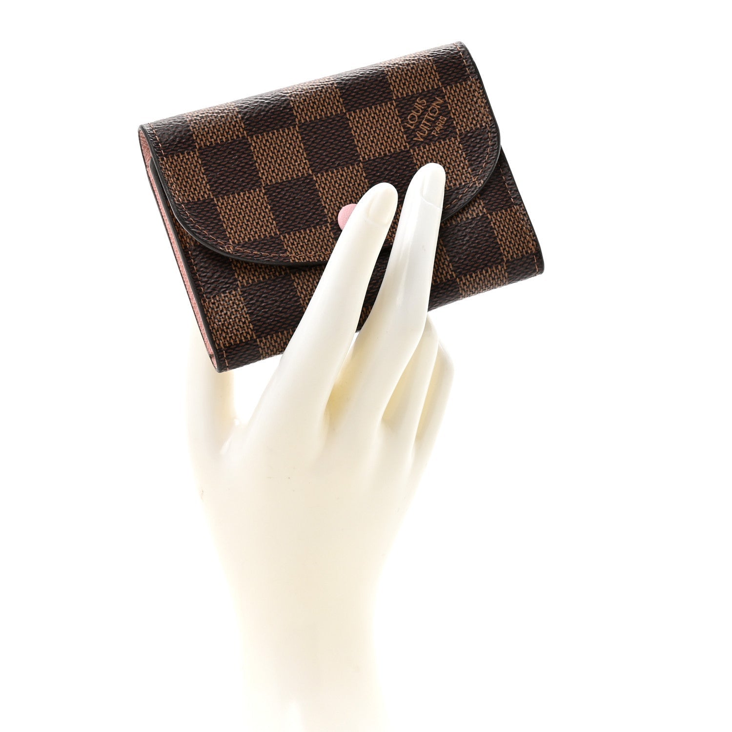 Louis Vuitton Damier Ebene Rosalie Coin Purse Rose Ballerine