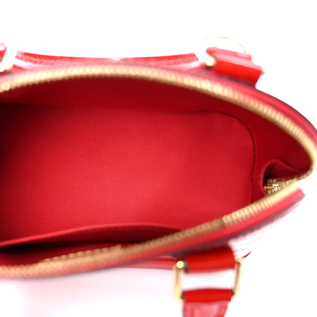 Louis Vuitton Vernis Alma BB Cherry