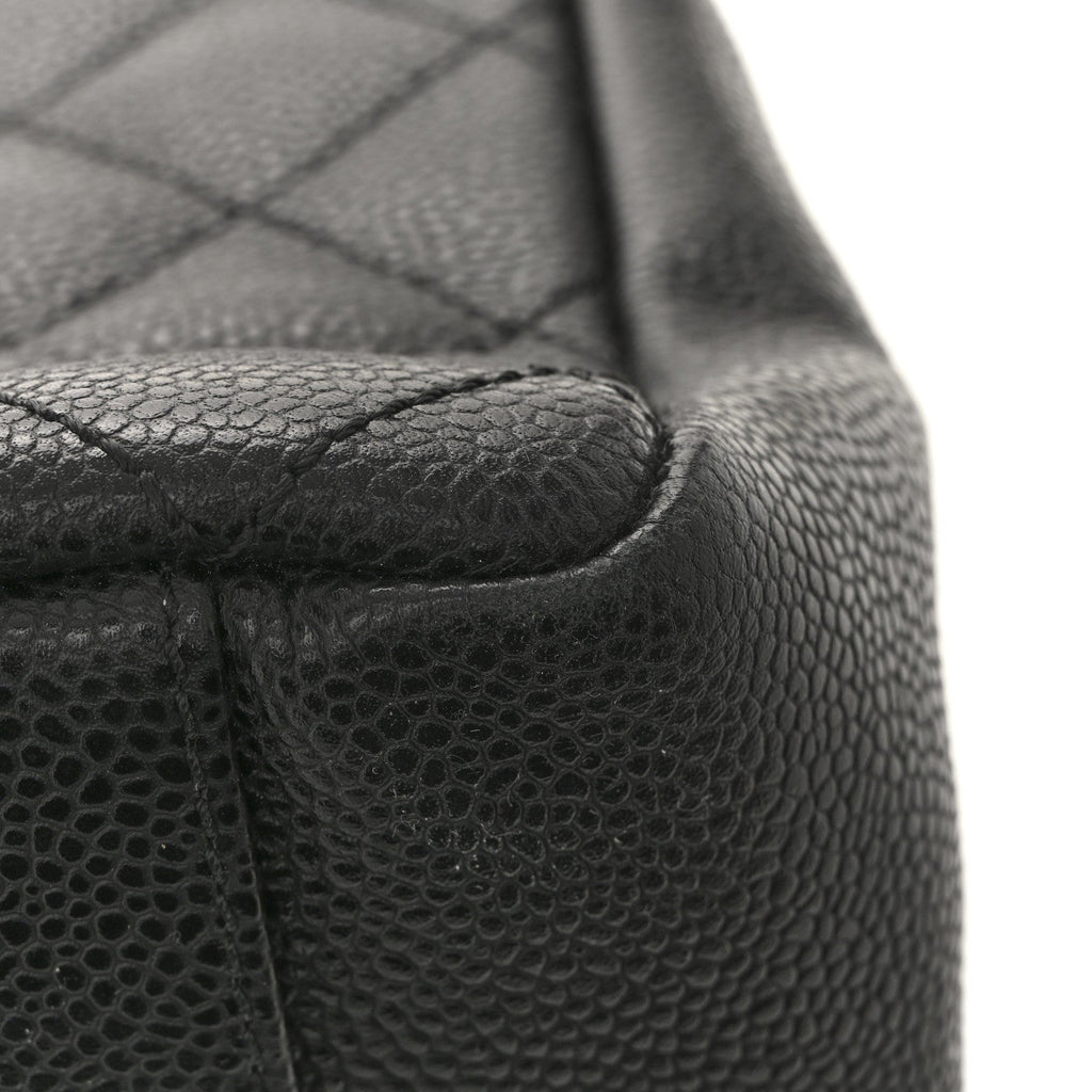 Chanel Caviar Quilted Grand Shopping Tote GST Black