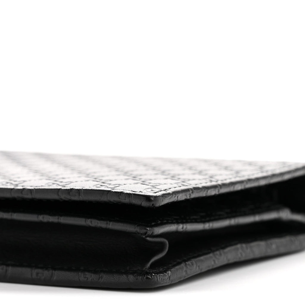 Gucci Microguccissima Crossbody Wallet Black