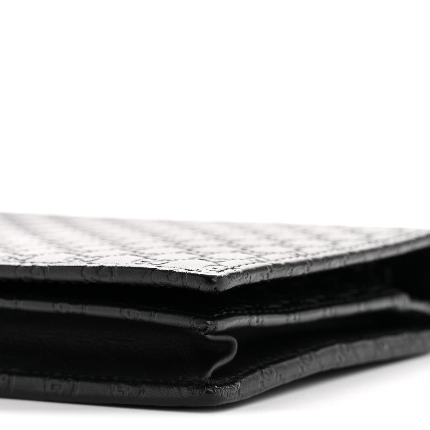 Gucci Microguccissima Crossbody Wallet Black