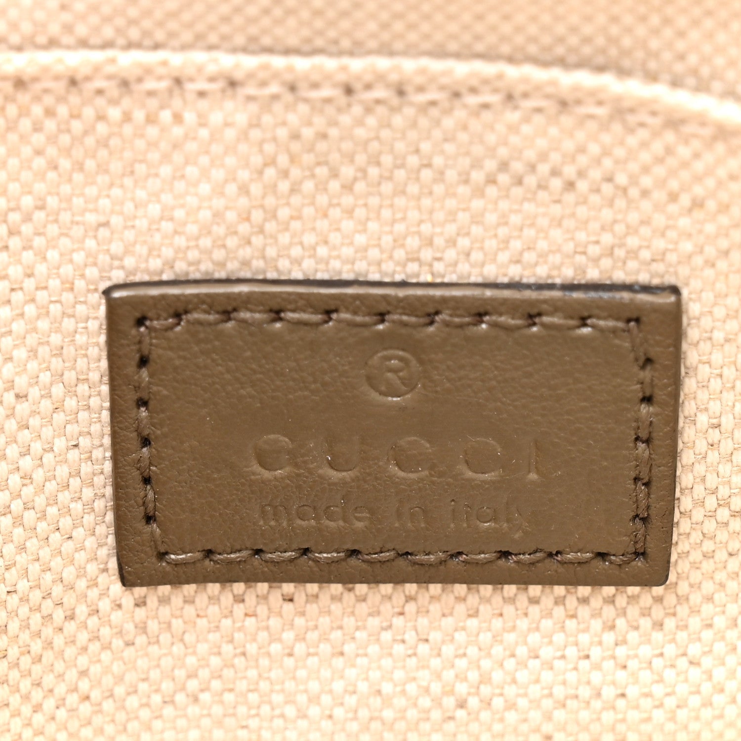 Gucci Sakai Be Green Calfskin Diagonal Stitched Small Blondie Shoulder Bag Craclet Brown