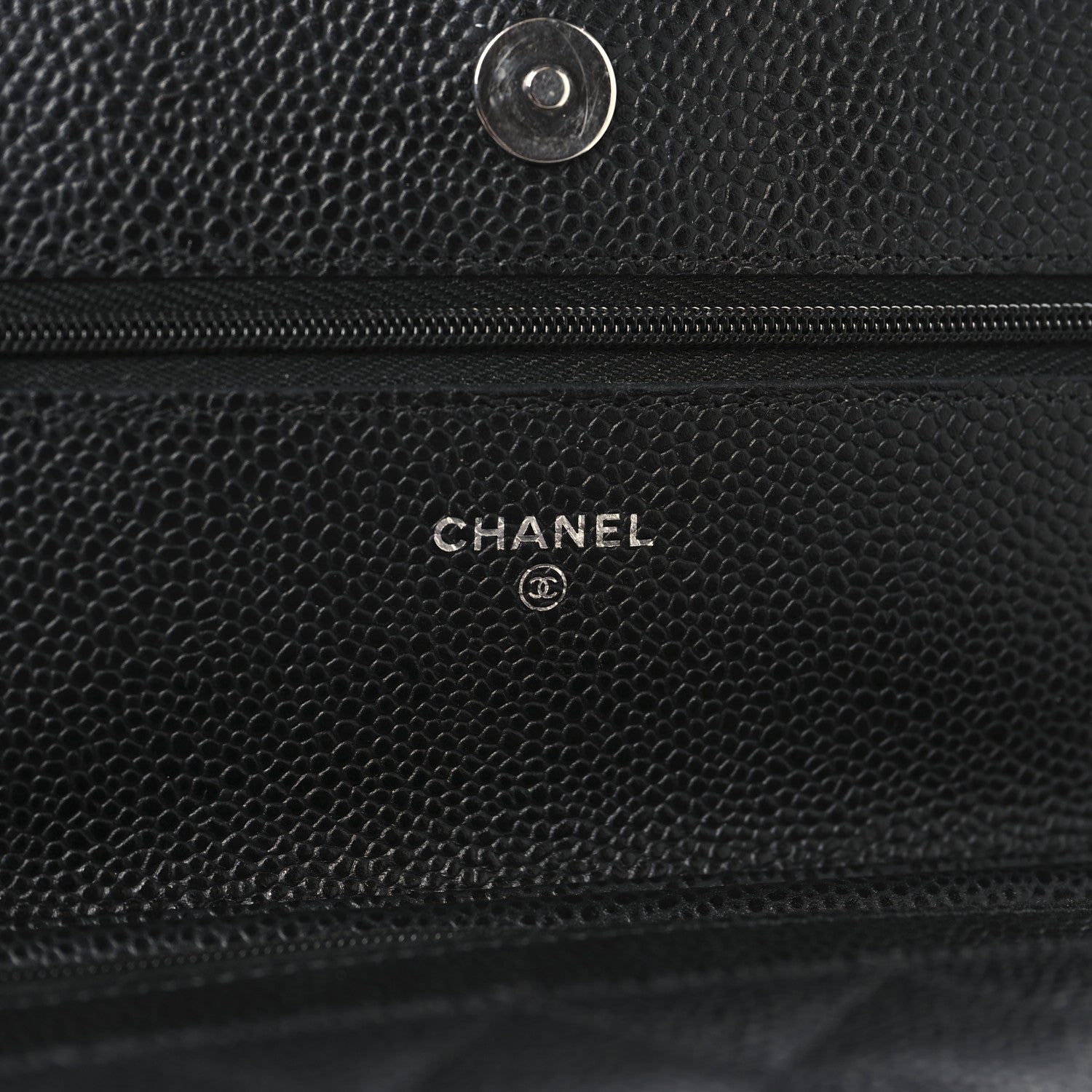 Chanel Caviar Quilted Wallet on Chain WOC Black