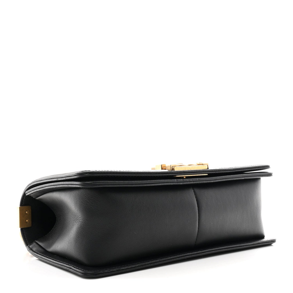 Chanel Lambskin Quilted Medium Boy Flap Black