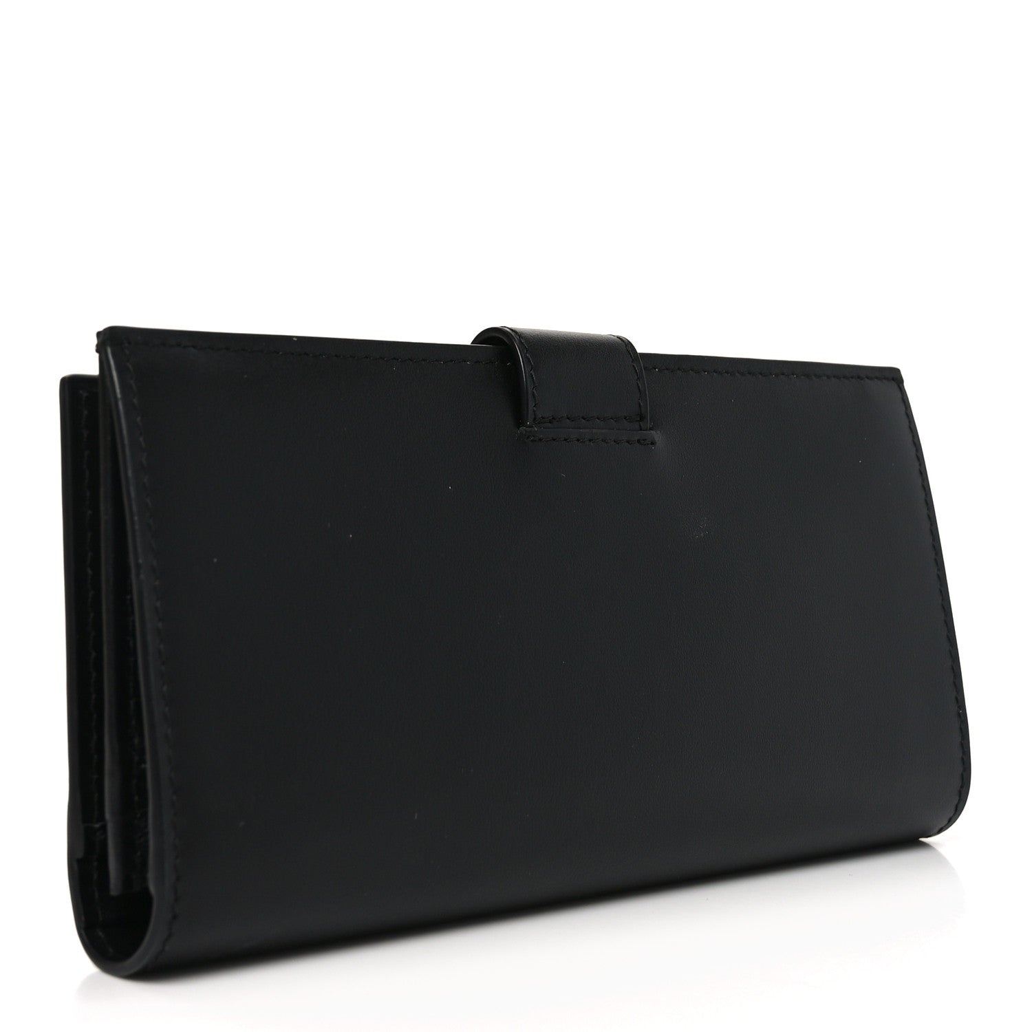 Prada Saffiano Calfskin Large Triangle Continental Wallet Black