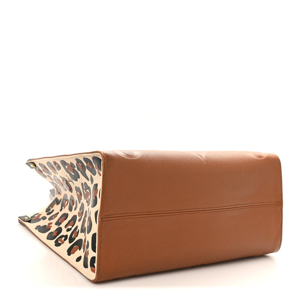 Louis Vuitton Empreinte Monogram Giant Wild At Heart Onthego MM Caramel