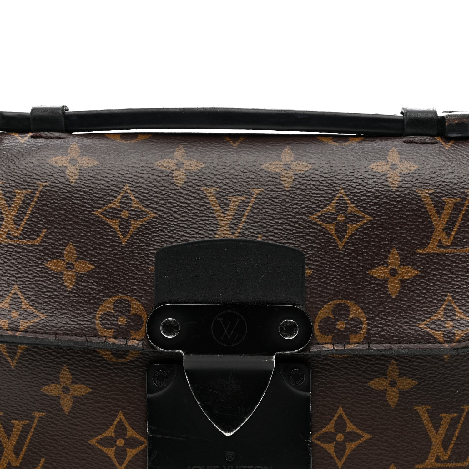 Louis Vuitton Monogram Macassar S Lock Messenger