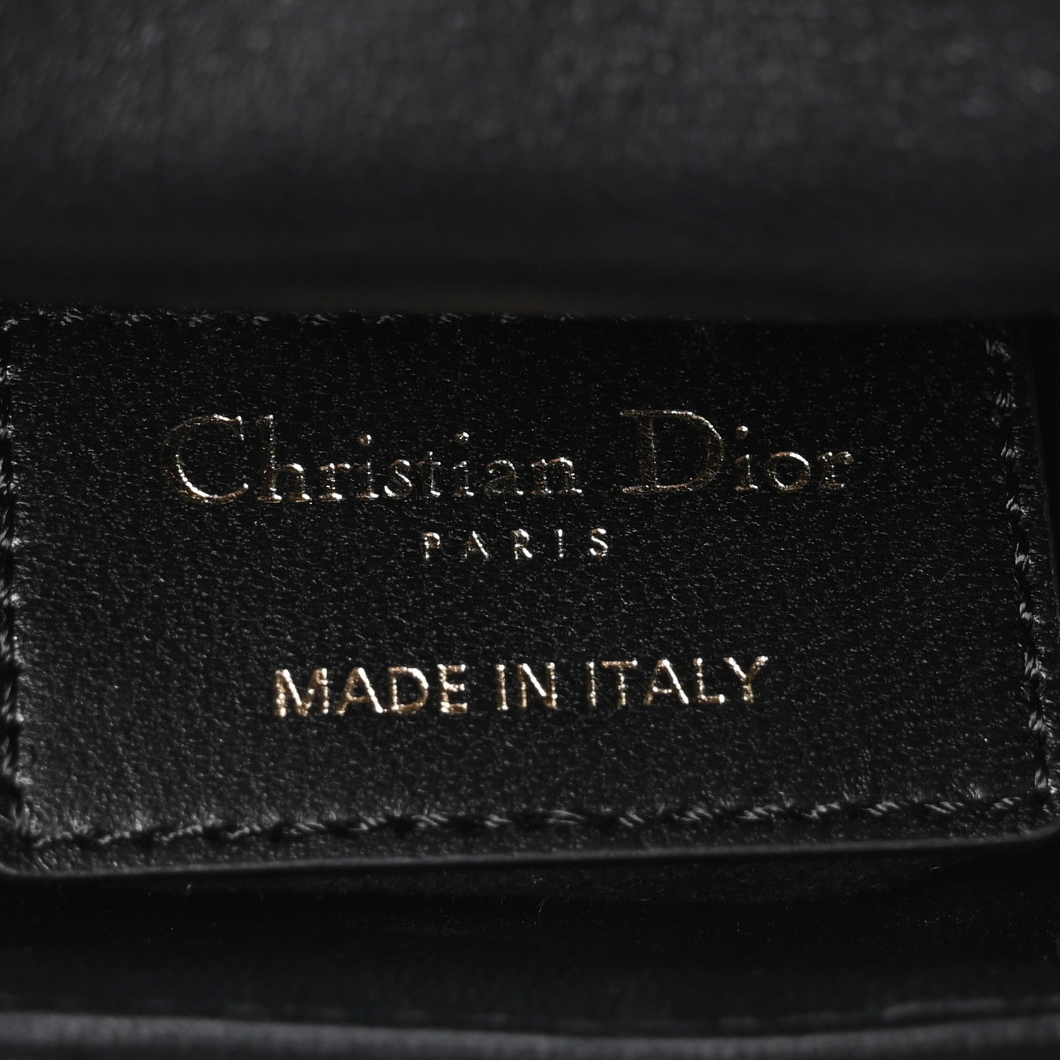 Christian Dior Lambskin Cannage Micro Lady Dior Black