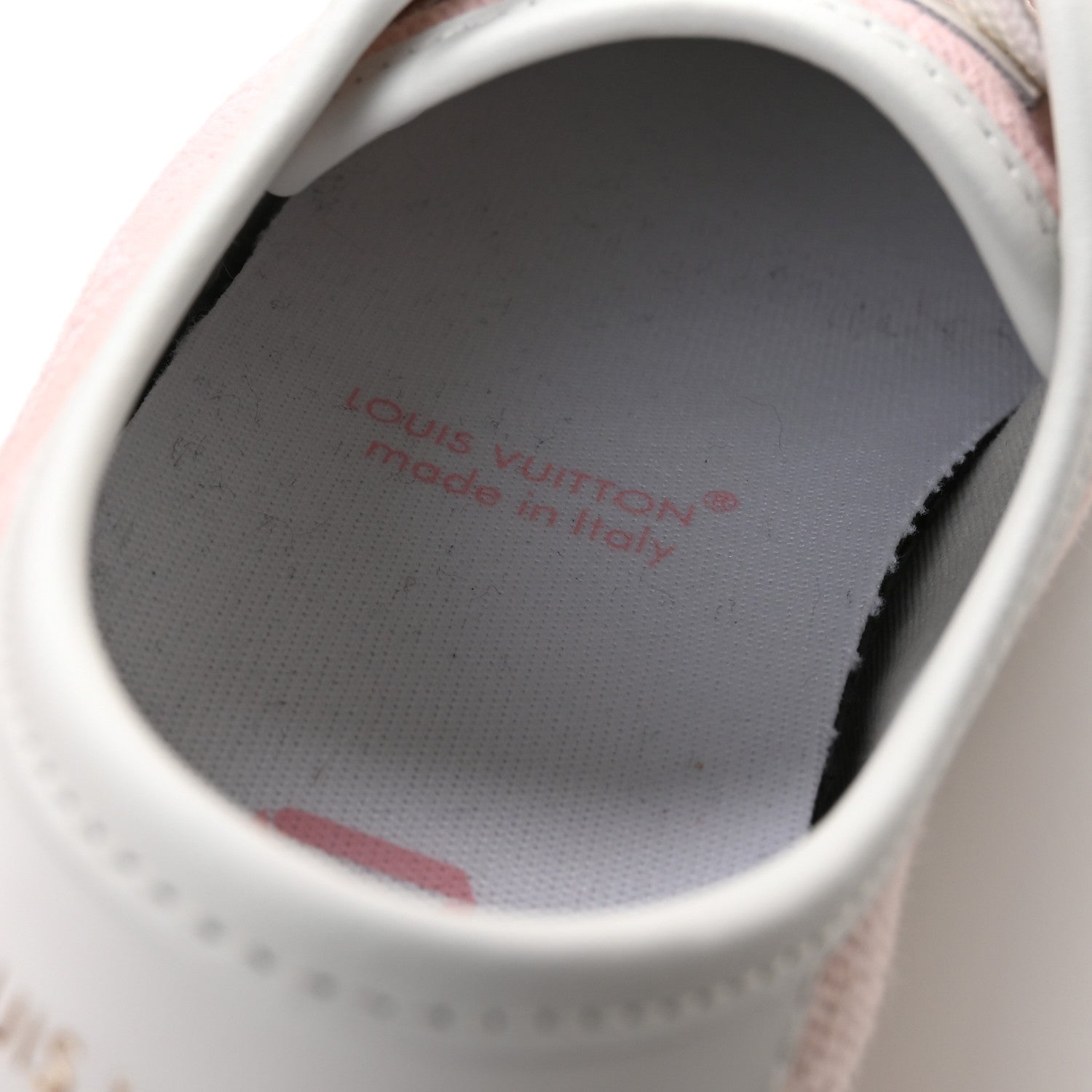 Louis Vuitton Denim Monogram Lagoon Sneakers 35 Pink