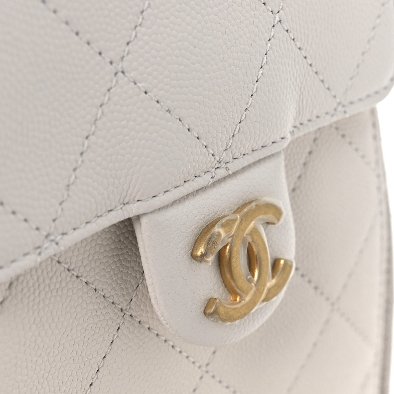 Chanel Caviar Quilted Small Chanel 25 Handbag White