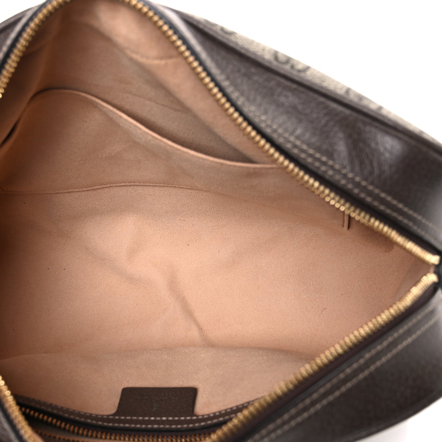 Gucci GG Supreme Monogram Web Small Ophidia Shoulder Bag Brown