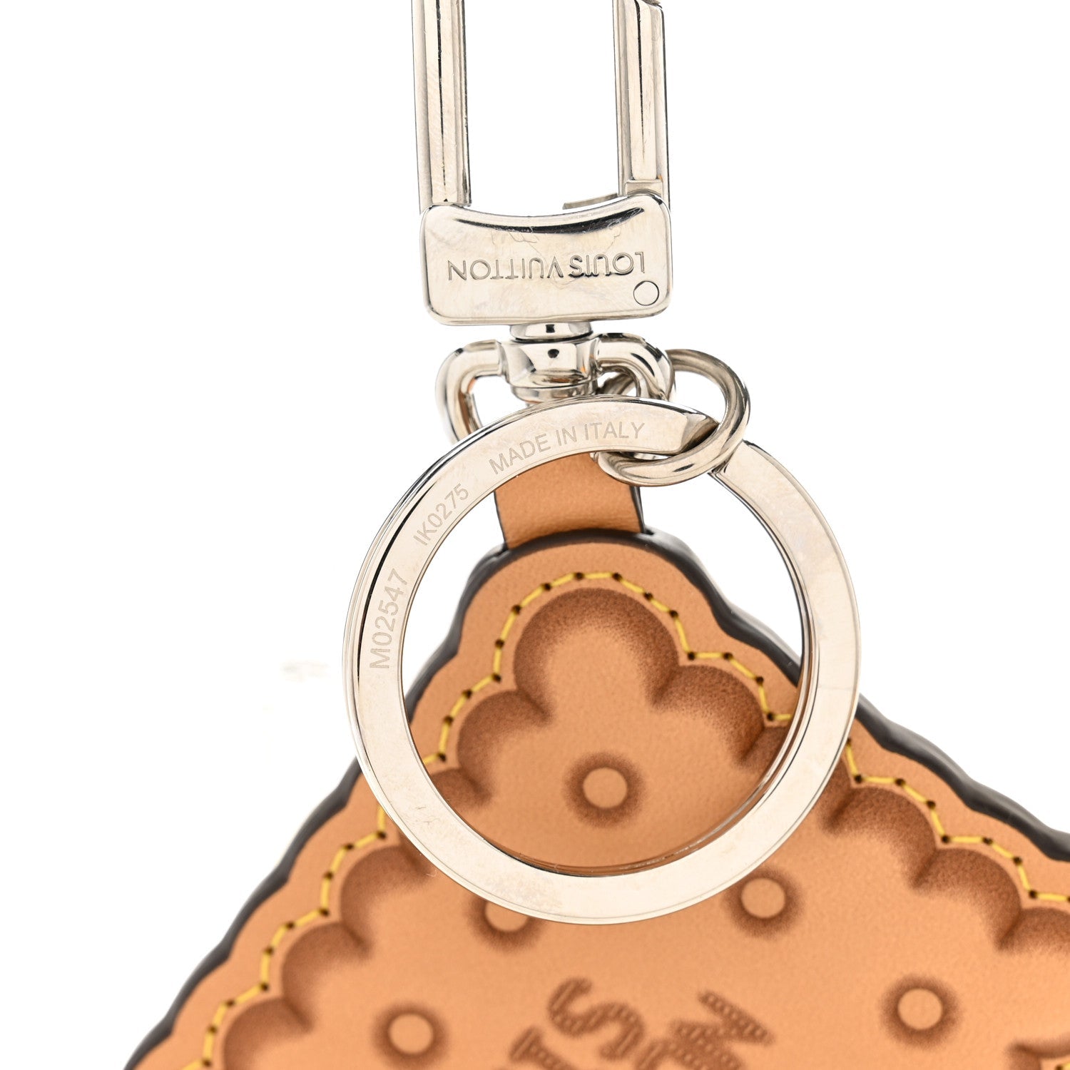 Louis Vuitton Monogram Biscuit Key Holder Bag Charm