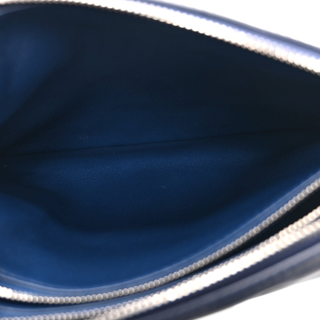 Louis Vuitton Lambskin Embossed Monogram Coussin PM Denim Blue