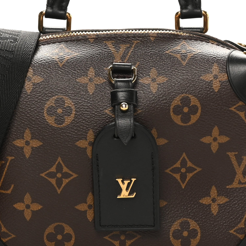 Louis Vuitton Monogram Petite Malle Souple Black