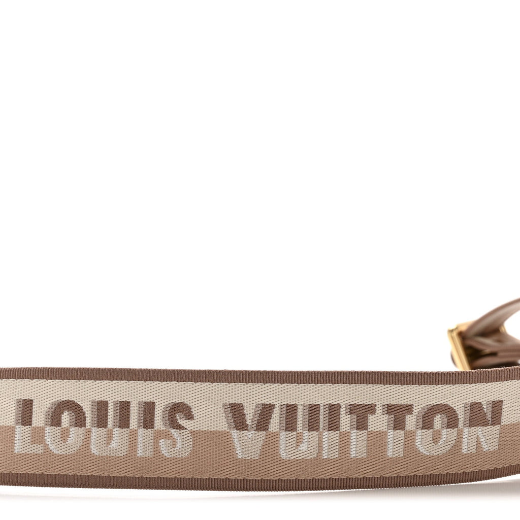 Louis Vuitton Jacquard Speedy Bandouliere 20 Shoulder Strap Beige