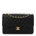 Chanel Caviar Quilted Jumbo Double Flap Black