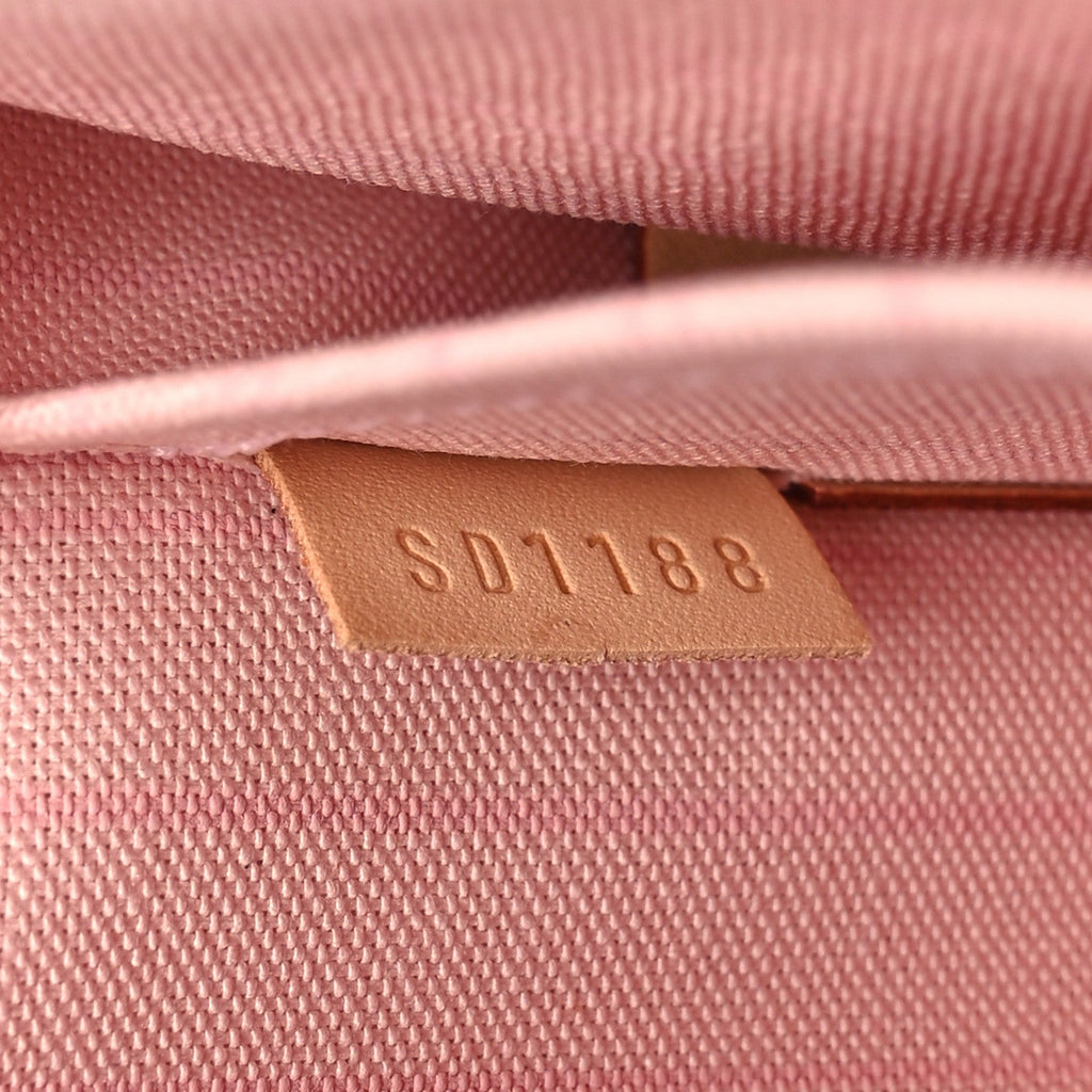 Louis Vuitton Damier Azur Neverfull MM GM Pochette Rose Ballerine