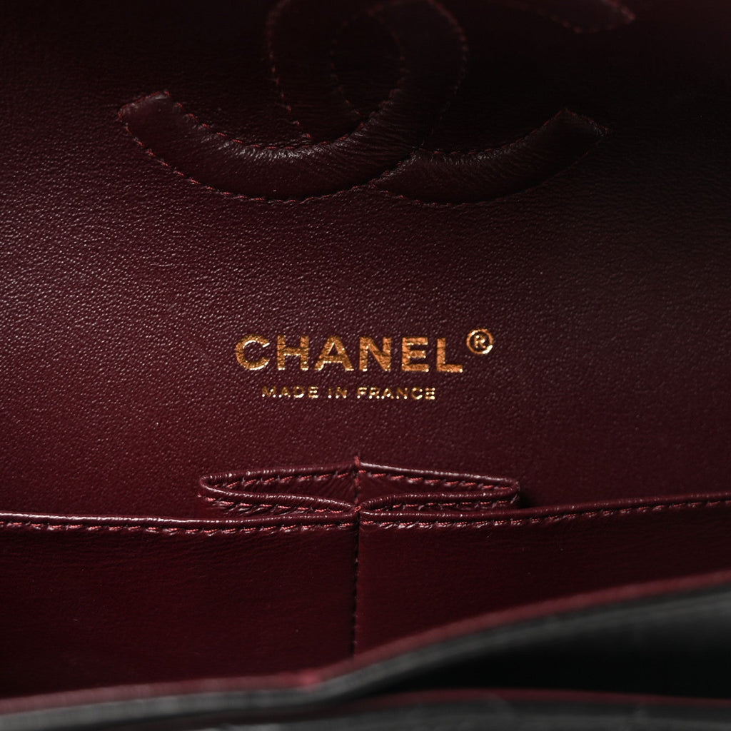 Chanel Lambskin Quilted Medium Double Flap Black
