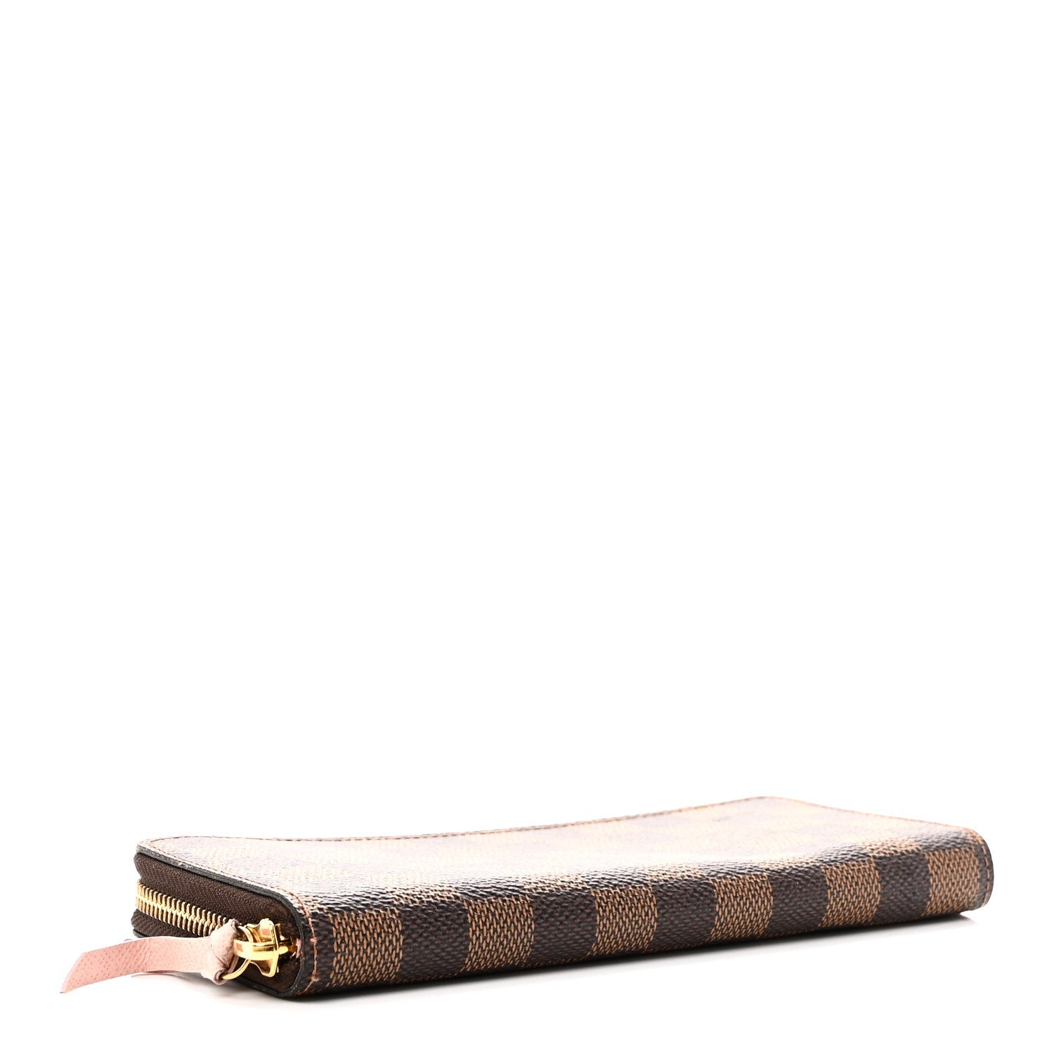Louis Vuitton Damier Ebene Clemence Wallet Rose Ballerine