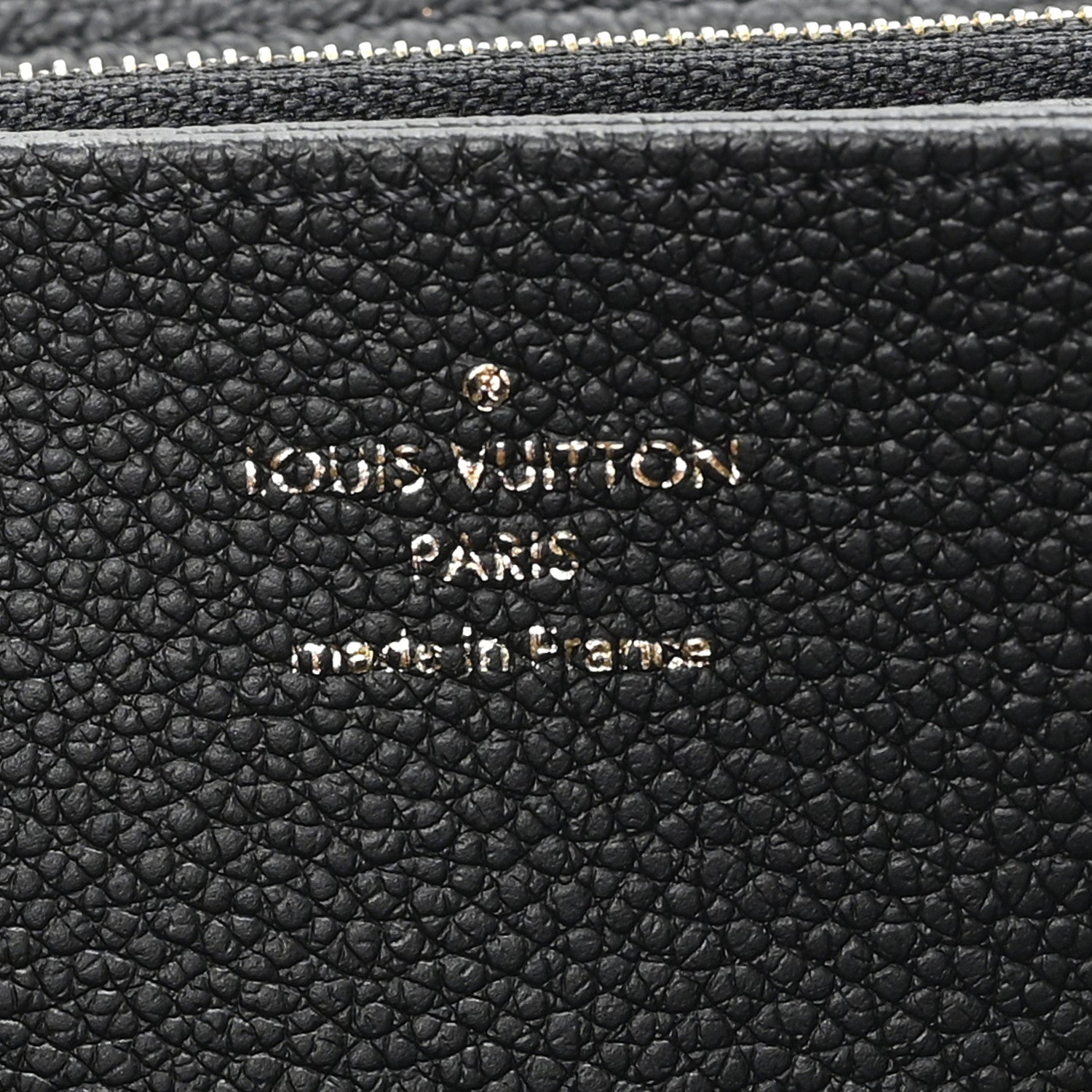 Louis Vuitton Empreinte Monogram Giant Zippy Wallet Black Beige