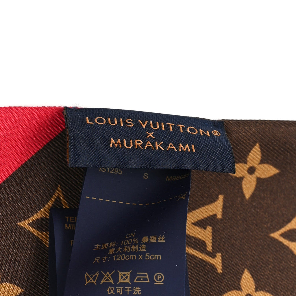 Louis Vuitton LV X TM Silk Monogram Cerises Bandeau Brown