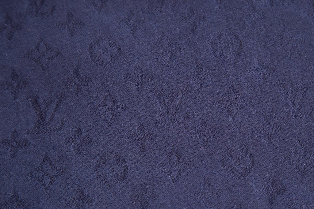Louis Vuitton Navy Logo Cashmere Chale Scarf