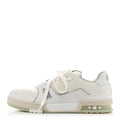 Louis Vuitton Calfskin Mens LV Trainer Sneakers 9 White