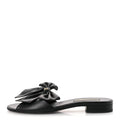 Lambskin Bow CC Mules 39.5 Black