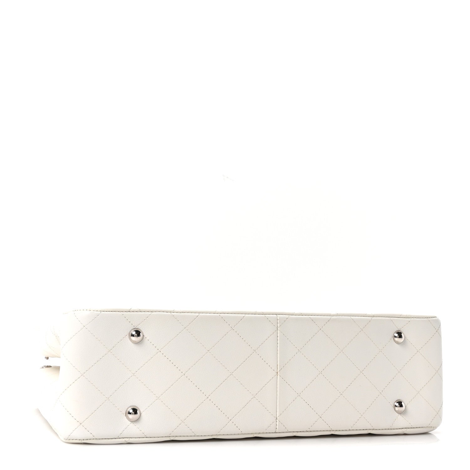 Chanel Calfskin Quilted Large Classic Shopping Tote White