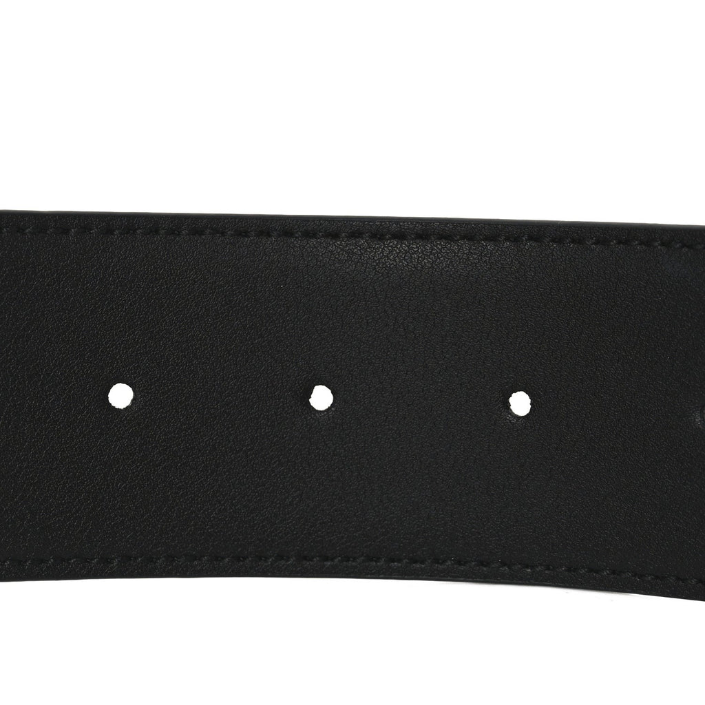 Gucci Glass Calfskin Interlocking G Belt 95 38  Black