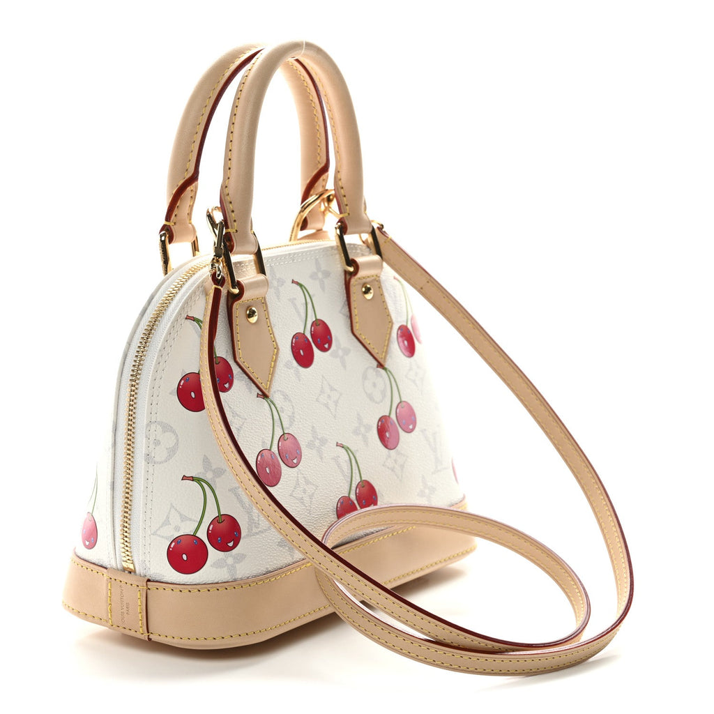 Louis Vuitton LV X TM Monogram Cerises Alma BB White
