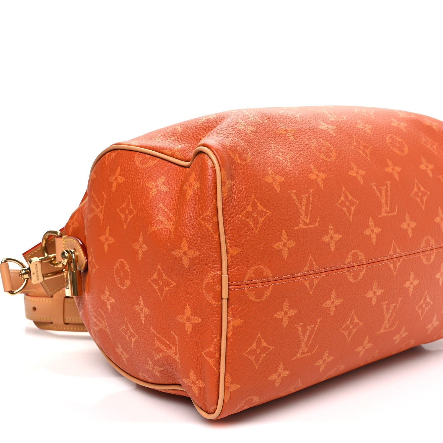 Louis Vuitton Calfskin Monogram Speedy P9 Bandouliere 30 Ocre