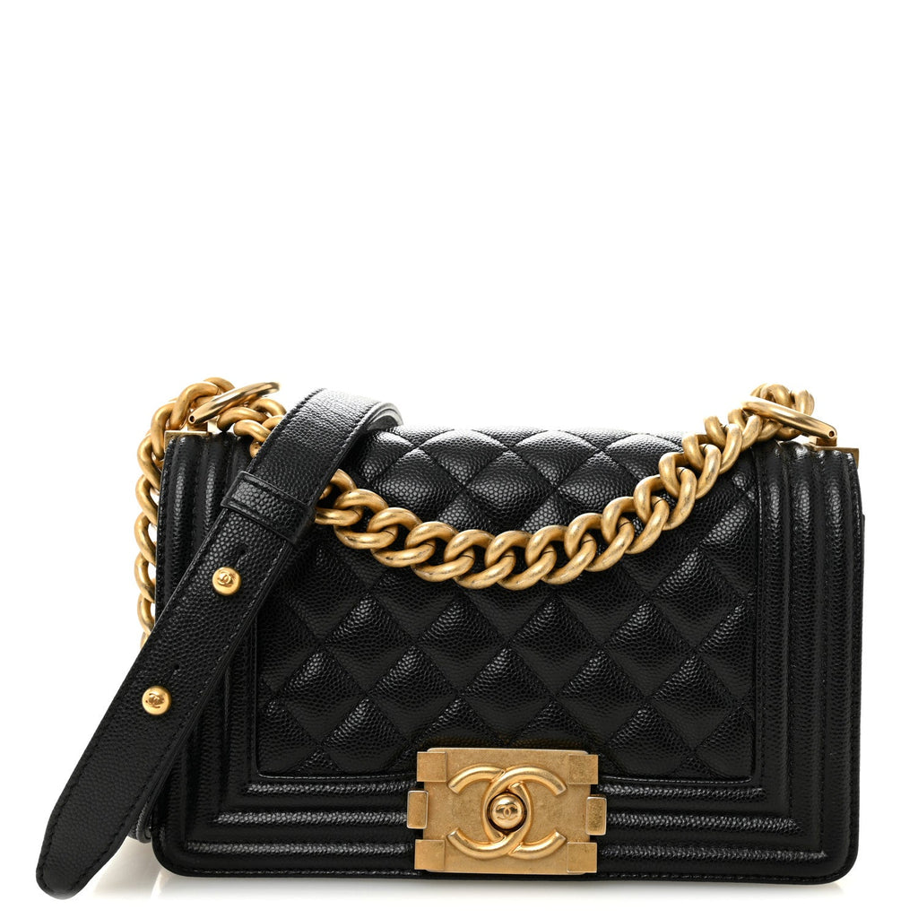 Chanel Caviar Quilted Small Boy Flap Black