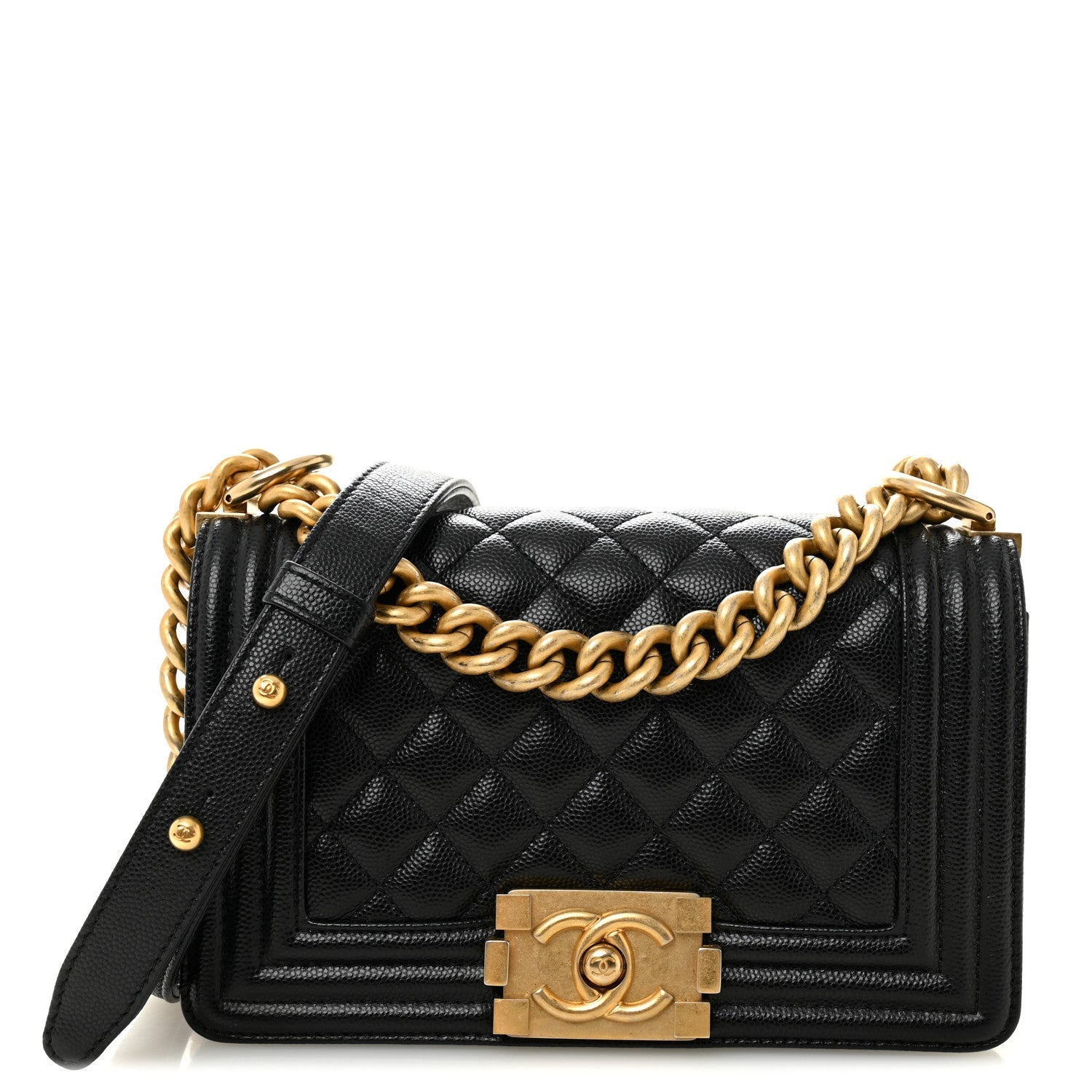 Chanel Caviar Quilted Small Boy Flap Black