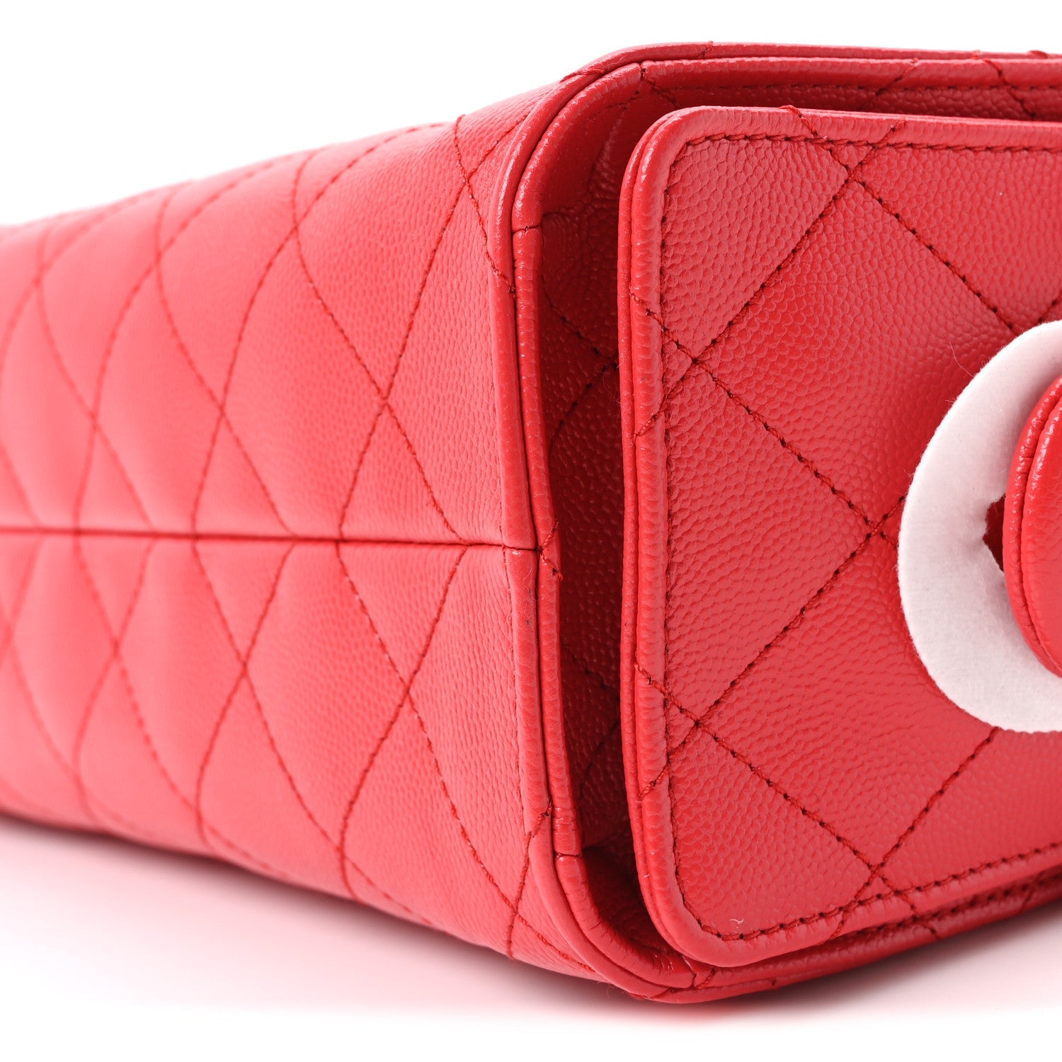 Chanel Caviar Quilted Mini Chanel 25 Handbag Dark Red