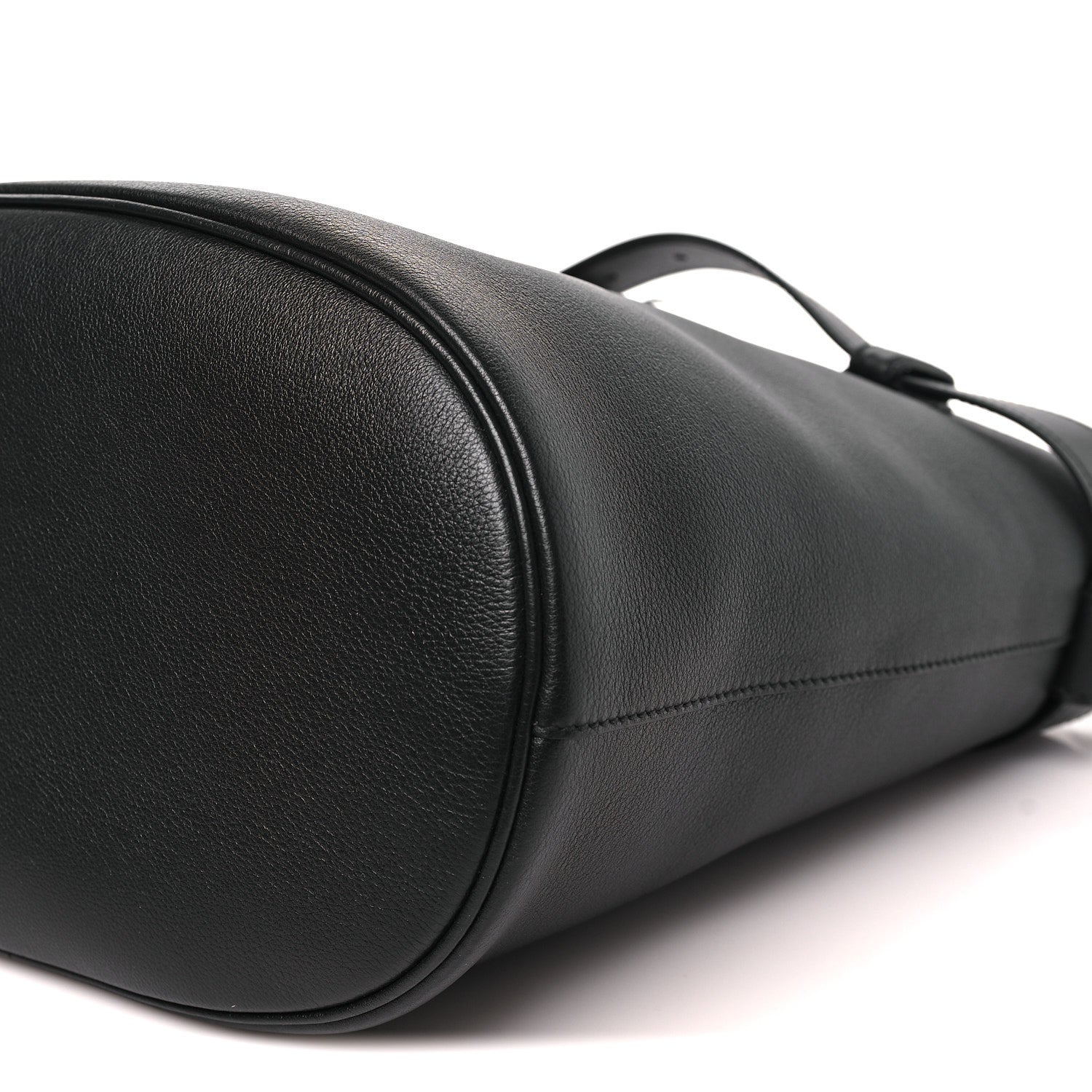 Prada Soft Grained Vitello Daino Secchiello Bucket Bag Black