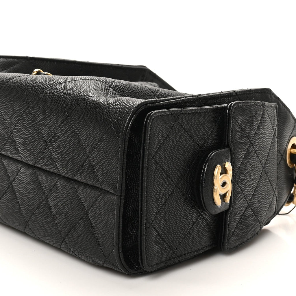 Chanel Caviar Quilted Mini Chanel 25 Handbag Black