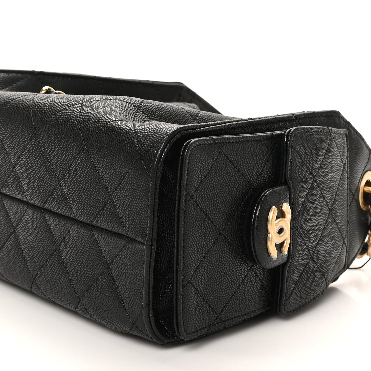 Chanel Caviar Quilted Mini Chanel 25 Handbag Black