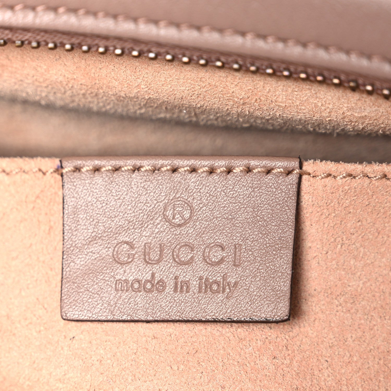 Gucci Calfskin Matelasse Mini GG Marmont Chain Shoulder Bag Porcelain Rose
