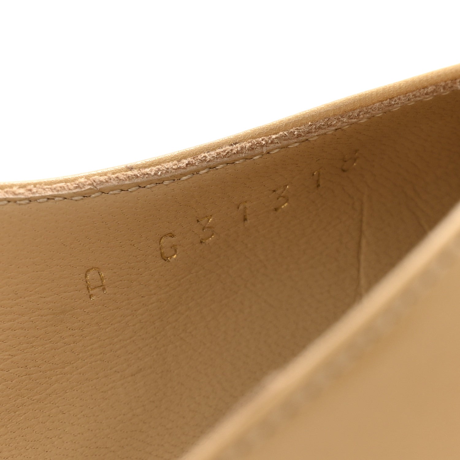Goatskin Grosgrain Cap Toe CC Slingback Pumps 36.5 Beige Black