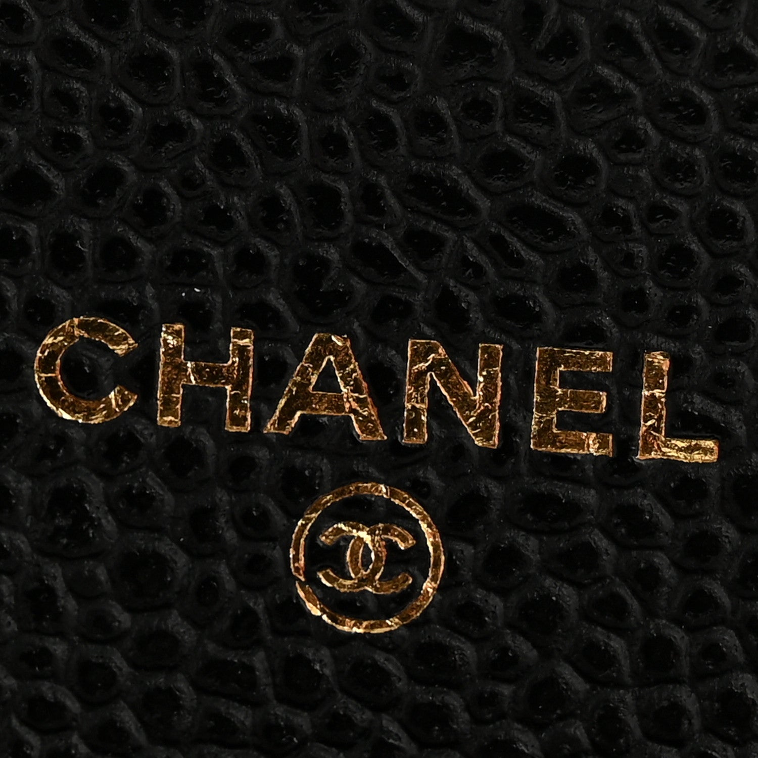 Caviar Quilted Flap Card Holder Wallet Black