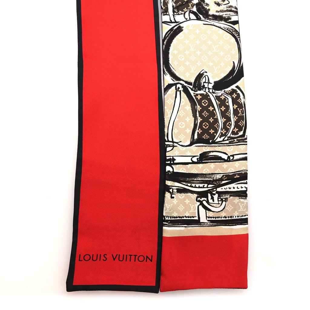 Louis Vuitton Silk Monogram Trunks Bandeau Brown