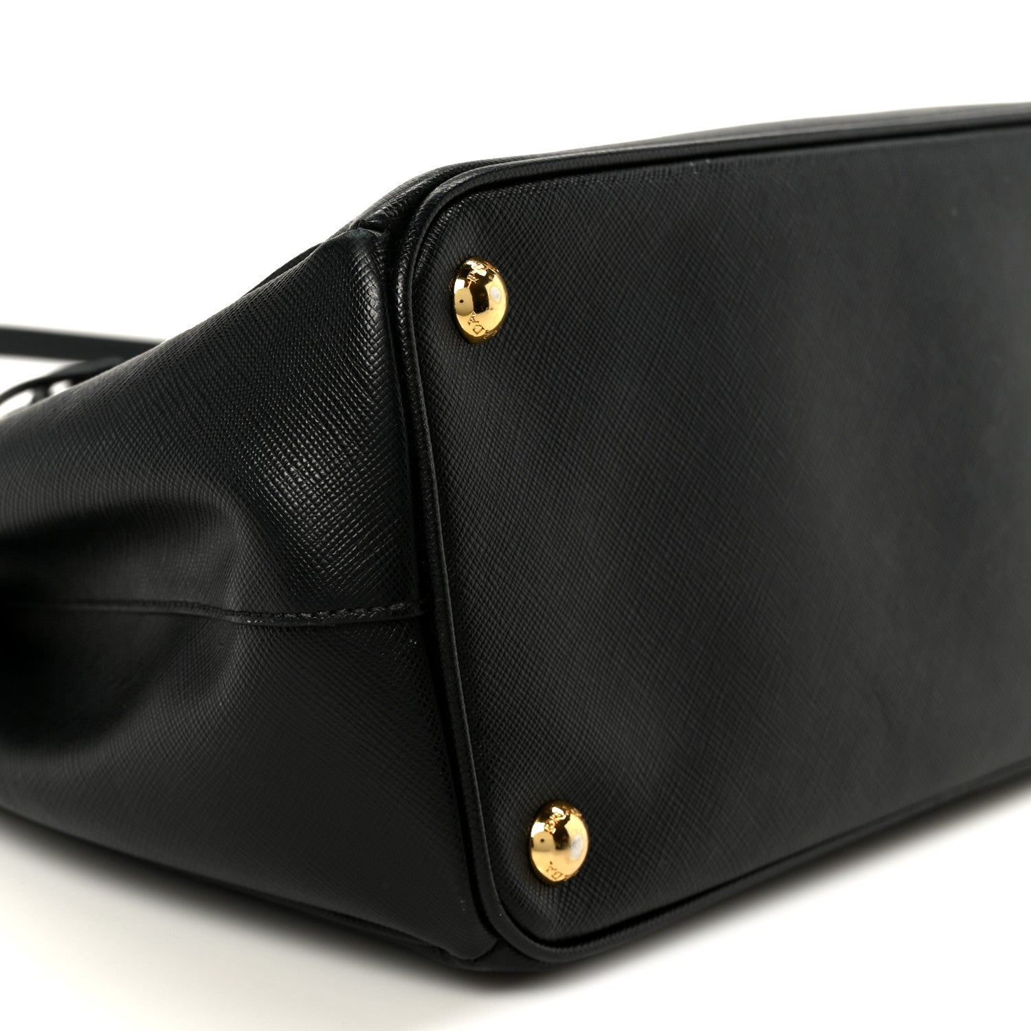 Prada Saffiano Small Galleria Double Zip Tote Black