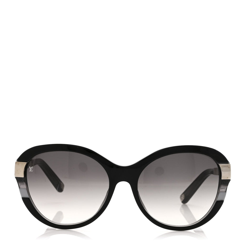Louis Vuitton Acetate Petit Soupcon Cat Eye Sunglasses Z0489W Black