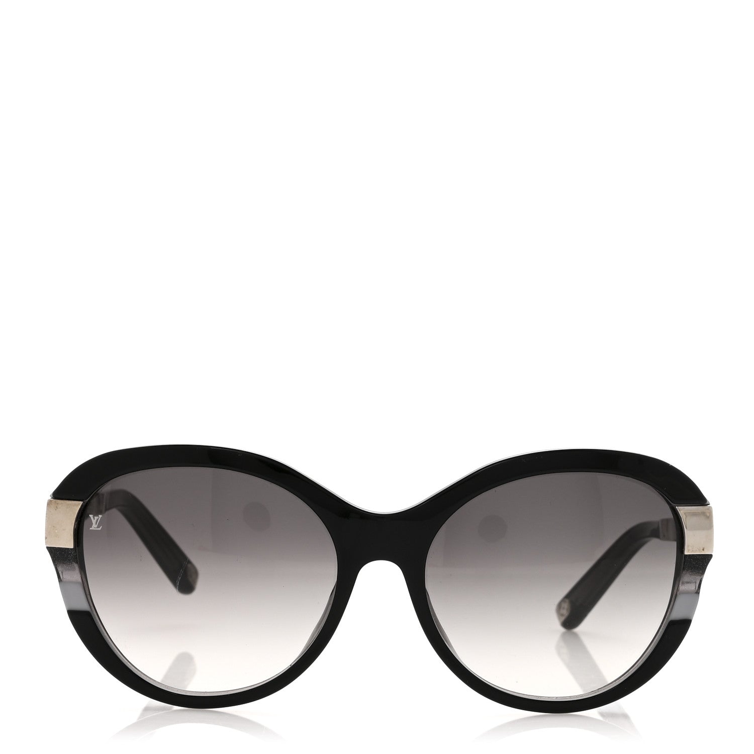 Louis Vuitton Acetate Petit Soupcon Cat Eye Sunglasses Z0489W Black
